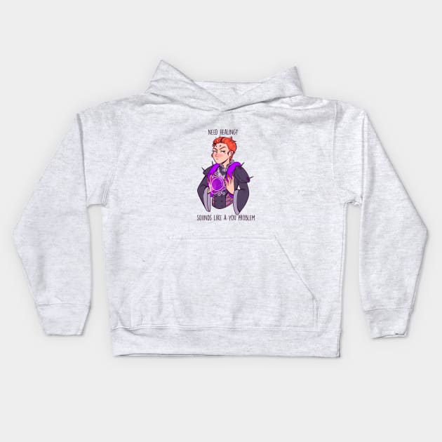 Overwatch moira Kids Hoodie by nomsikka